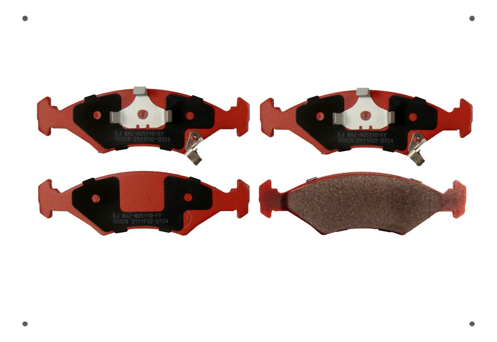 Pastilla Freno Ital Brakes Delant Para Ford Fiesta 2000 2008